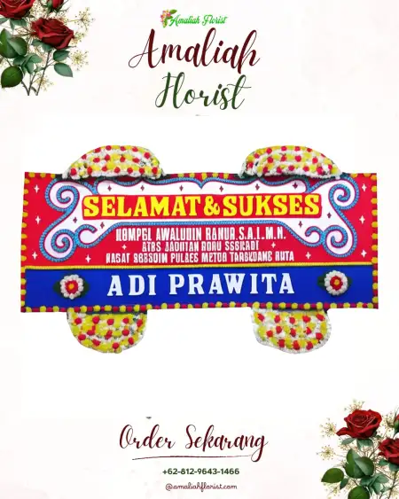 Papan Bunga Ucapan Selamat Sidengok